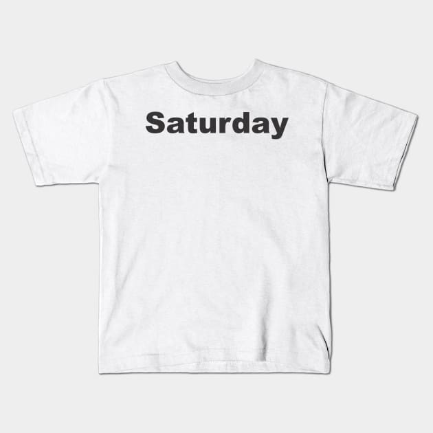 Saturday Kids T-Shirt by MichelMM